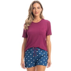 Pijama Feminino Curto Mel