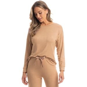 Pijama Feminino Longo Wide Leg Correntes