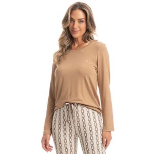 Pijama Feminino Longo Correntes