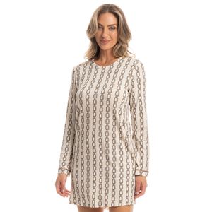Camisão Feminino Manga Longa Correntes
