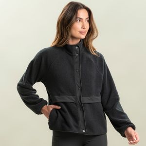 Casaco Abotoado Feminino Mini Sherpa Com Bolso Vivame