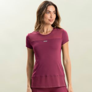 Camiseta Feminina Pulse Com Tela Color Vivame