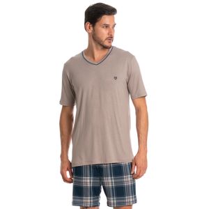 Pijama Masculino Curto Night Chess Tombini