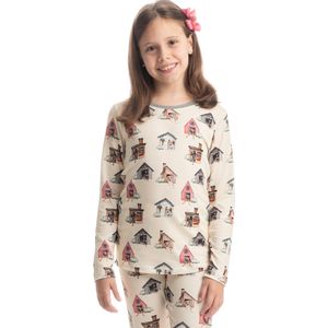 Pijama Slim Infantil Unissex Vira Latas