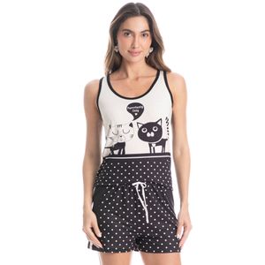 Pijama Feminino Curto Regata Fred