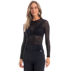 Blusa Feminina Manga Longa Laise Egito