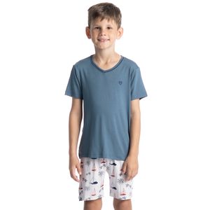 Pijama Curto Infantil Masculino Veleiro Tombini