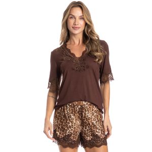 Pijama Curto Feminino Ágatha