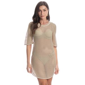 Vestido Curto Com Manga Arena