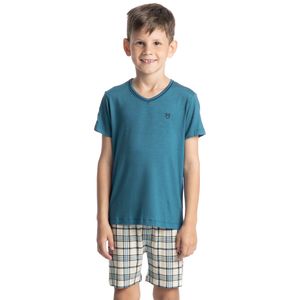 Pijama Masculino Curto Infantil Chess Tombini