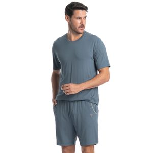 Pijama Masculino Curto Com Bolso Lucca Tombini