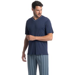 Pijama Longo Manga Curta Clóvis Tombini