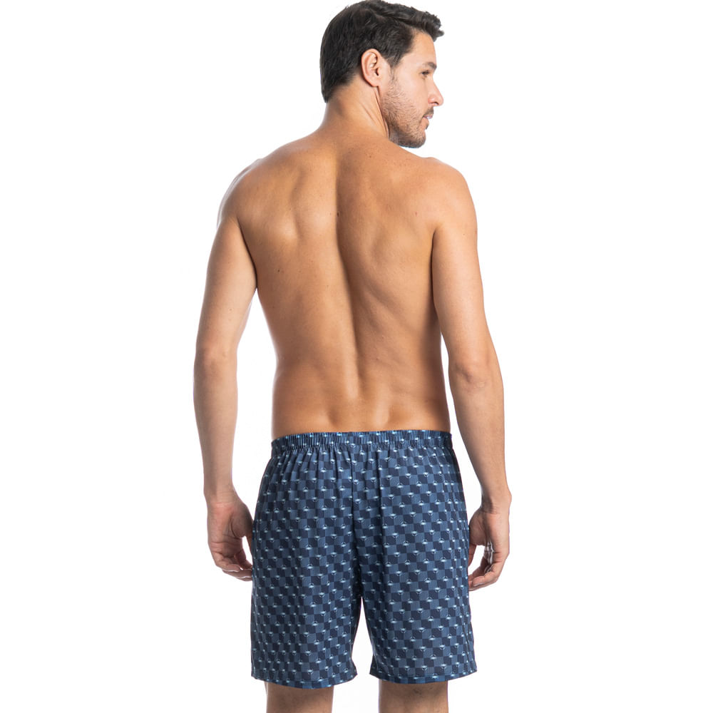 Boxer Masculina Clóvis Azul - Imagem 2