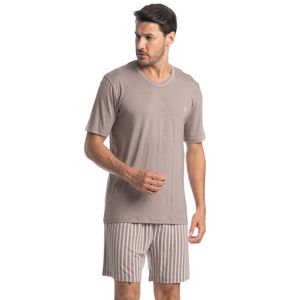 Pijama Masculino Curto Decote V Mateo Tombini