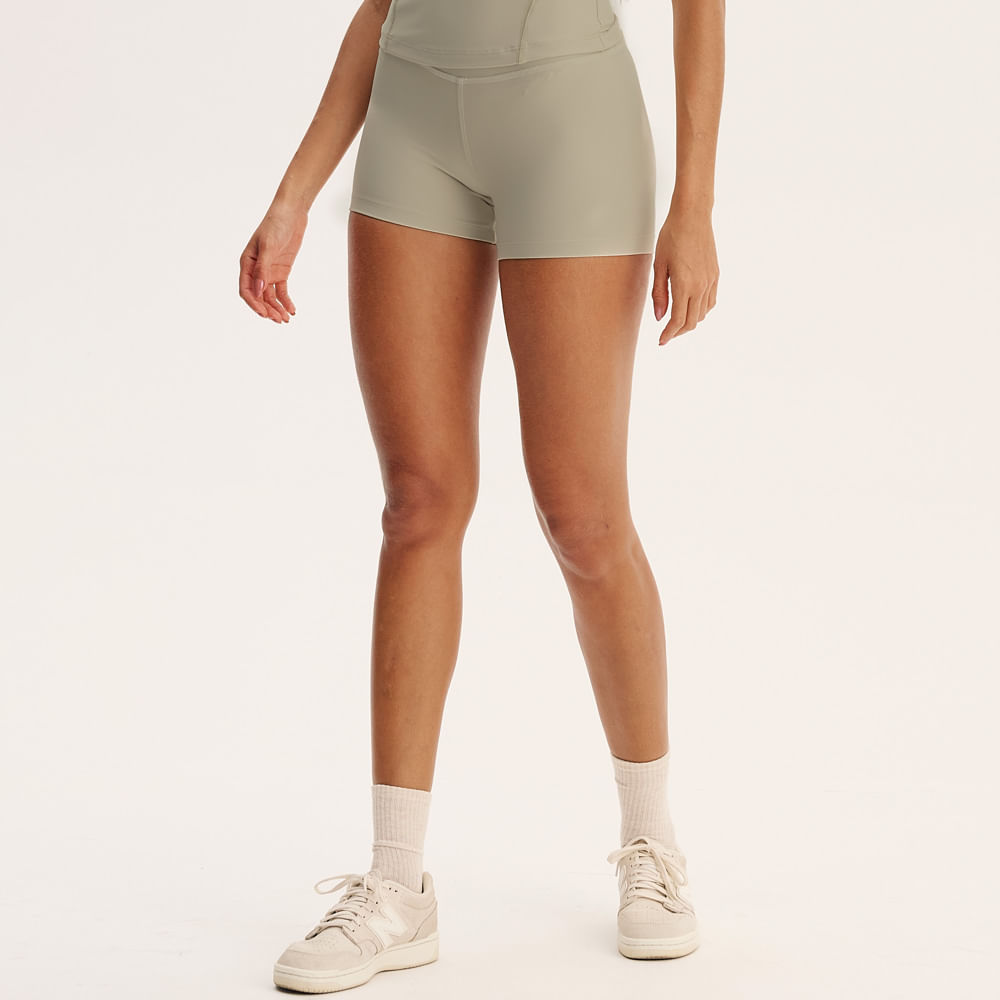 Shorts Curto Essential Shape Align Bege - Imagem 1
