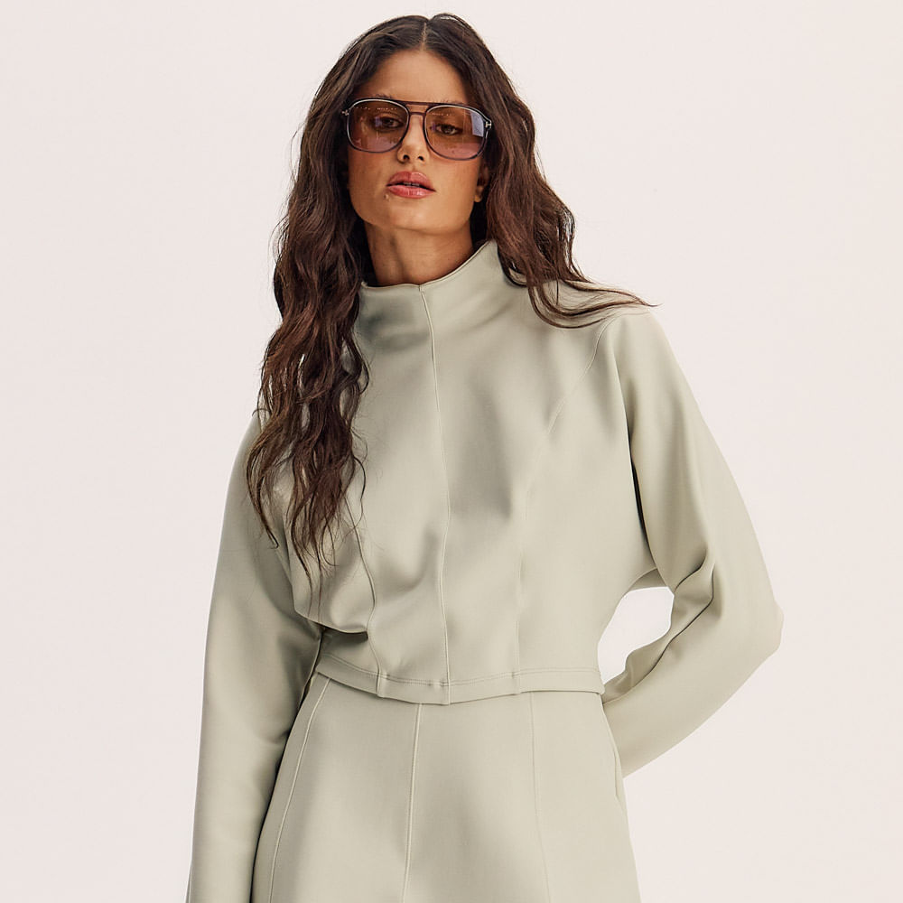 Moletom Feminino Neofit Align Bege - Imagem 1