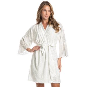 Robe Feminino Curto Em Rendão Lótus