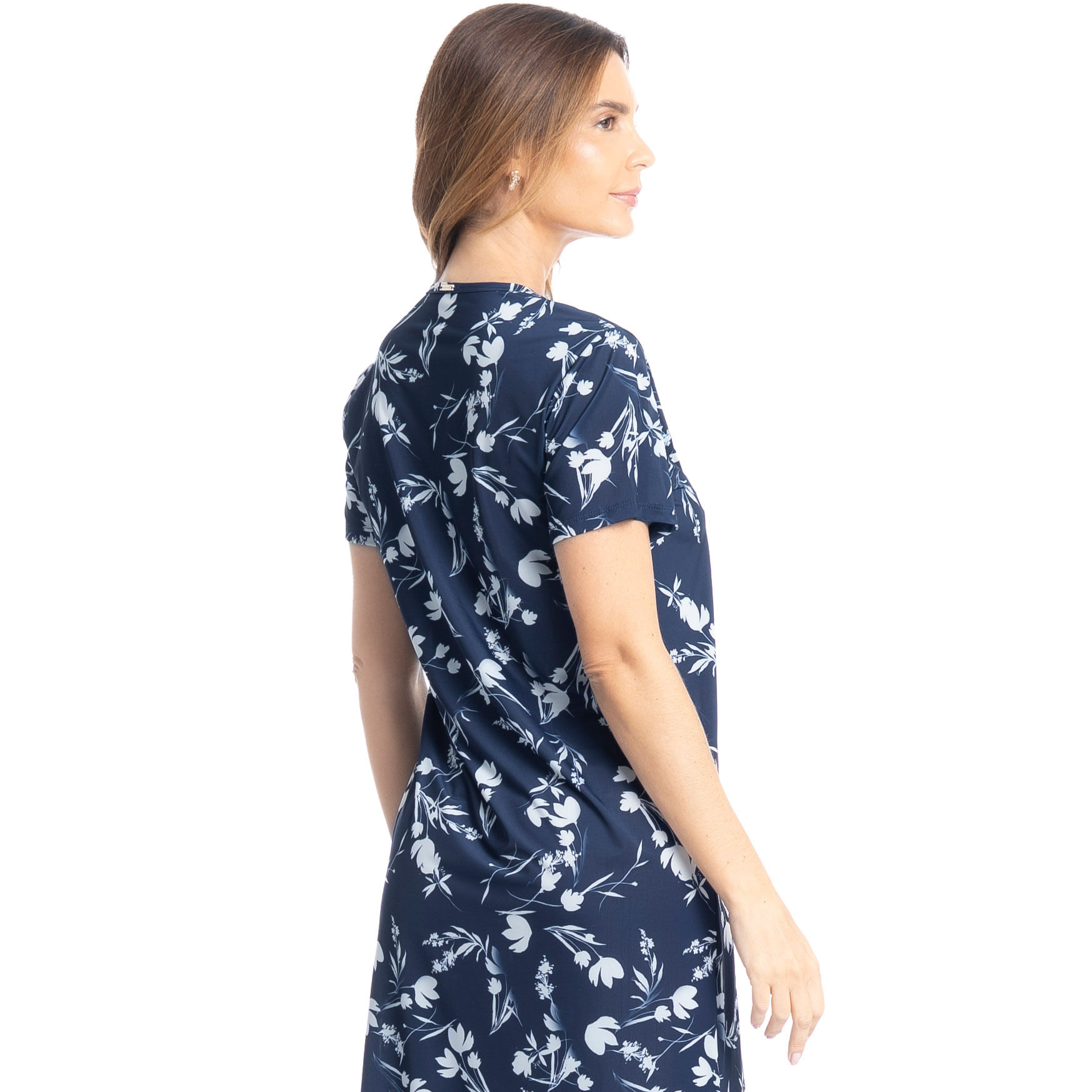 Camisão Feminino Médio Joana Azul-marinho - Imagem 2