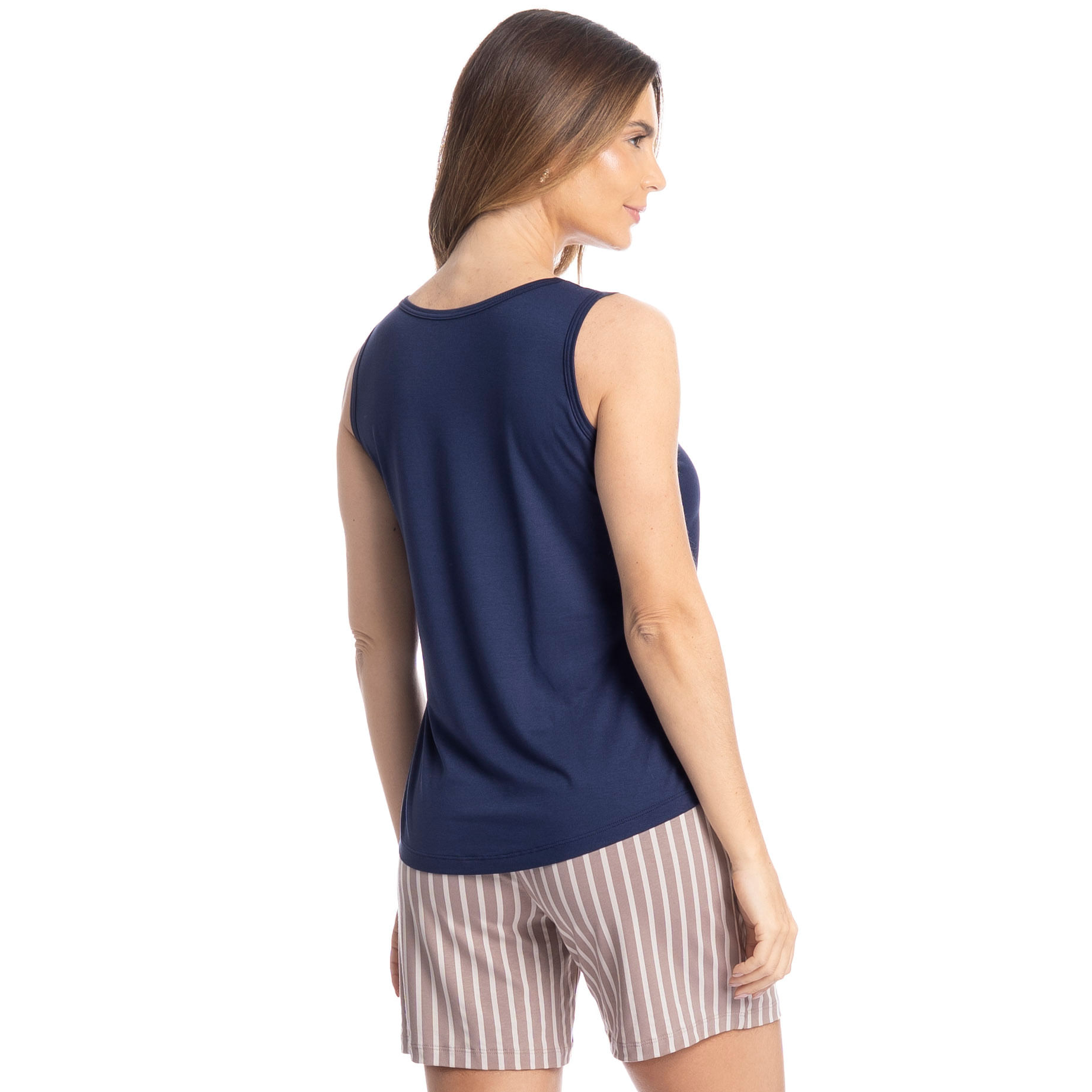 Pijama Feminino Shortão Regata Isabel - Imagem 2