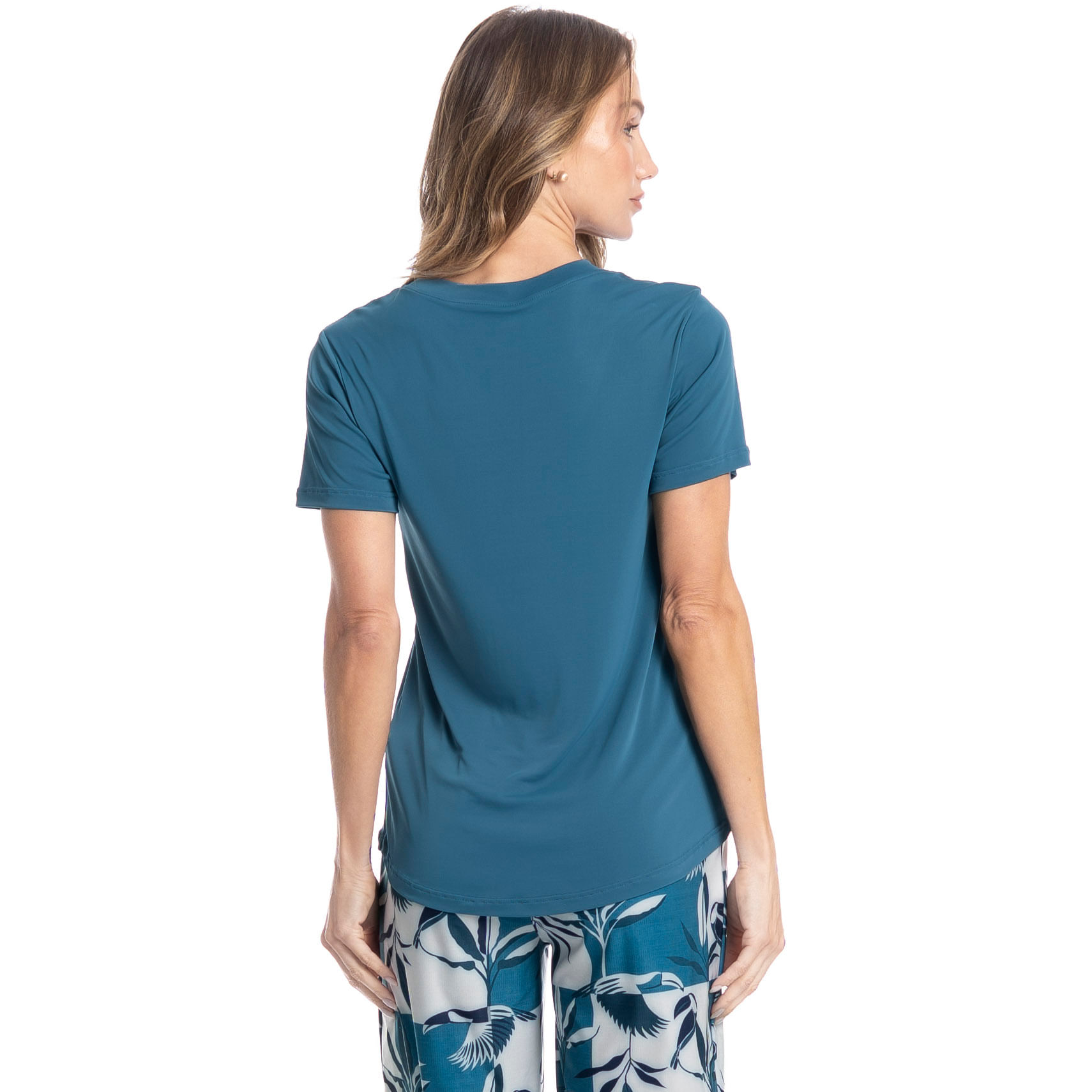Pijama Feminino Pescador Teresa Azul-2 - Imagem 2