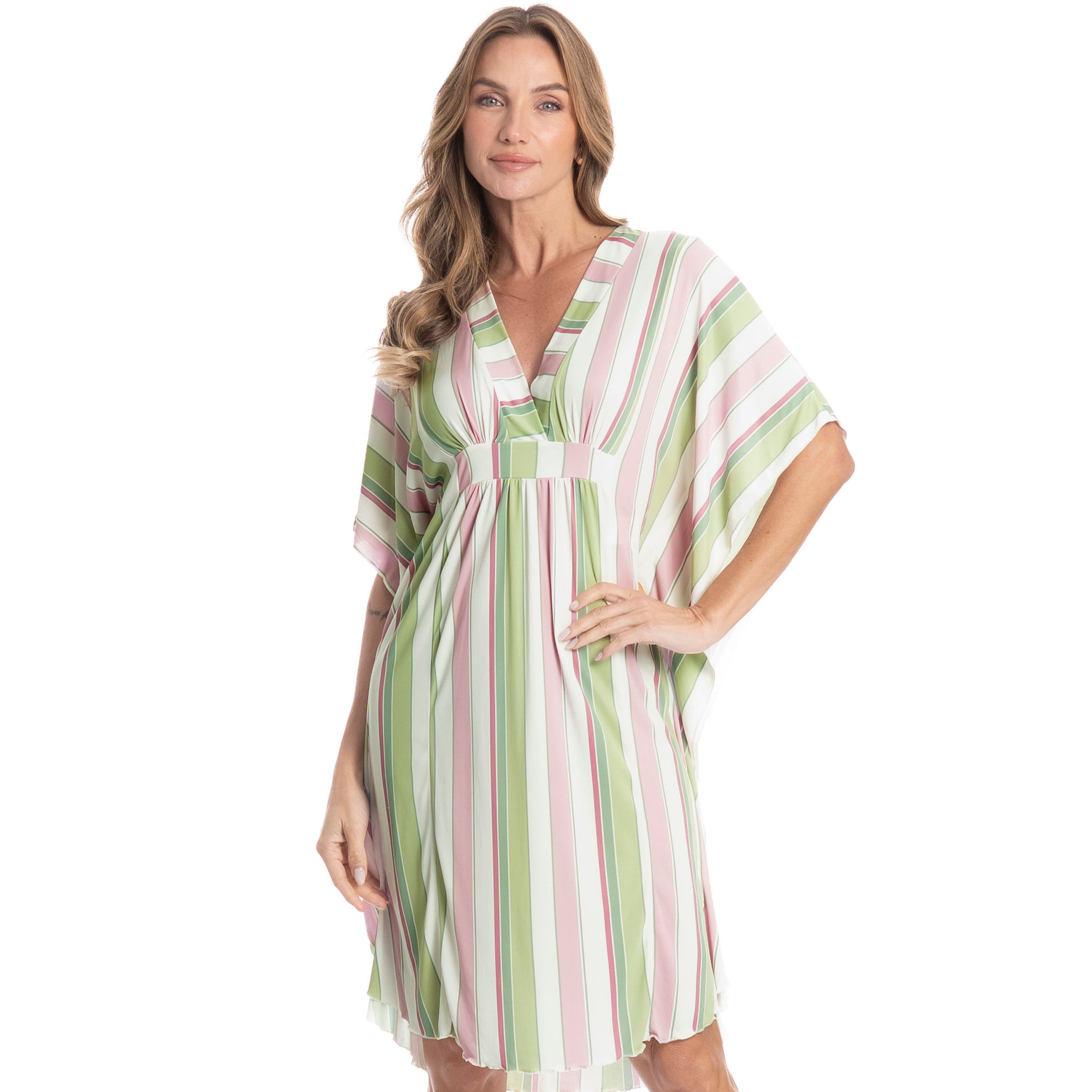 Kaftan Feminino Médio Paola Verde - Imagem 1