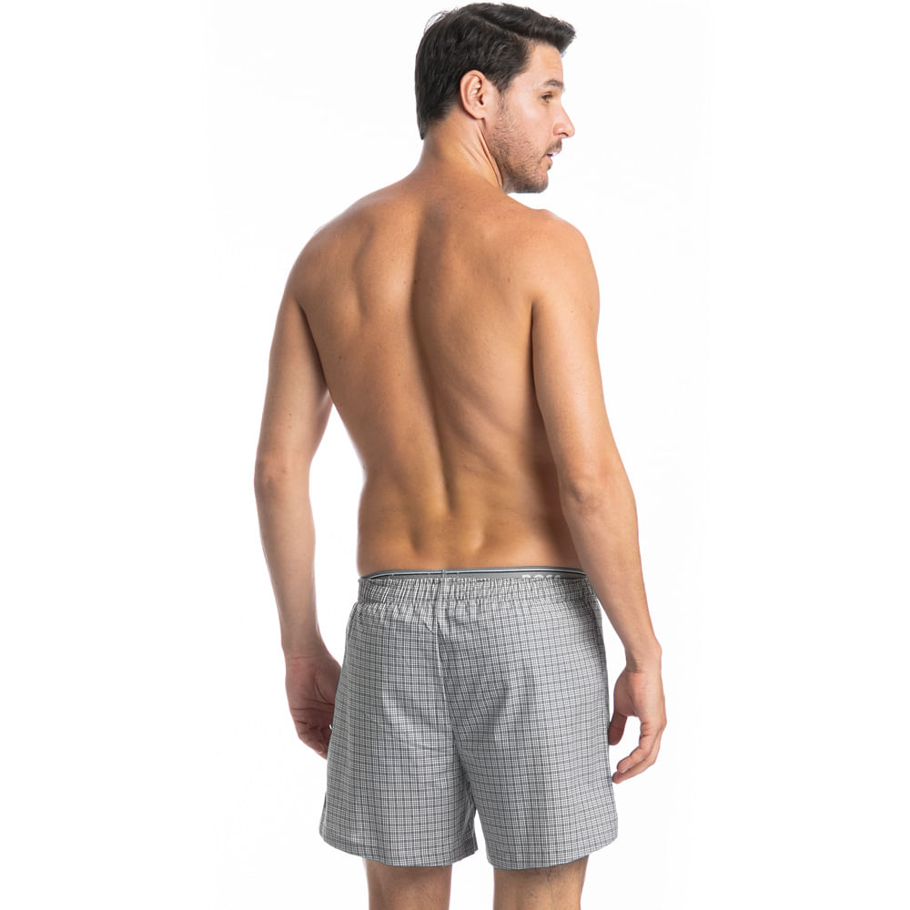 Boxer Masculina Lorenzo Cinza - Imagem 2