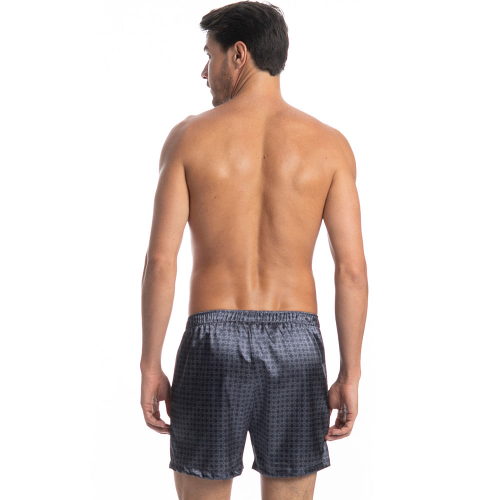 Boxer Masculina Estampada Enzo Tombini Azul - Imagem 2