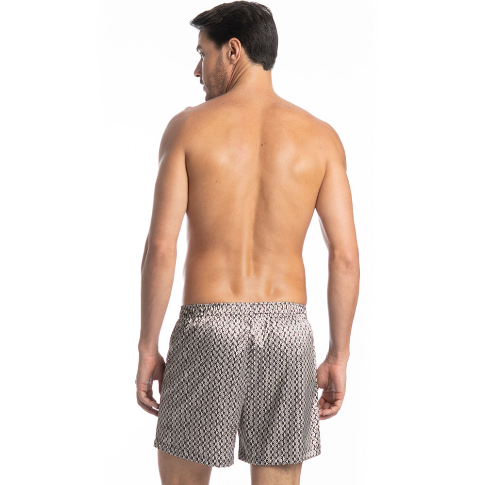 Boxer Masculina Estampada Enzo Tombini Preto - Imagem 2