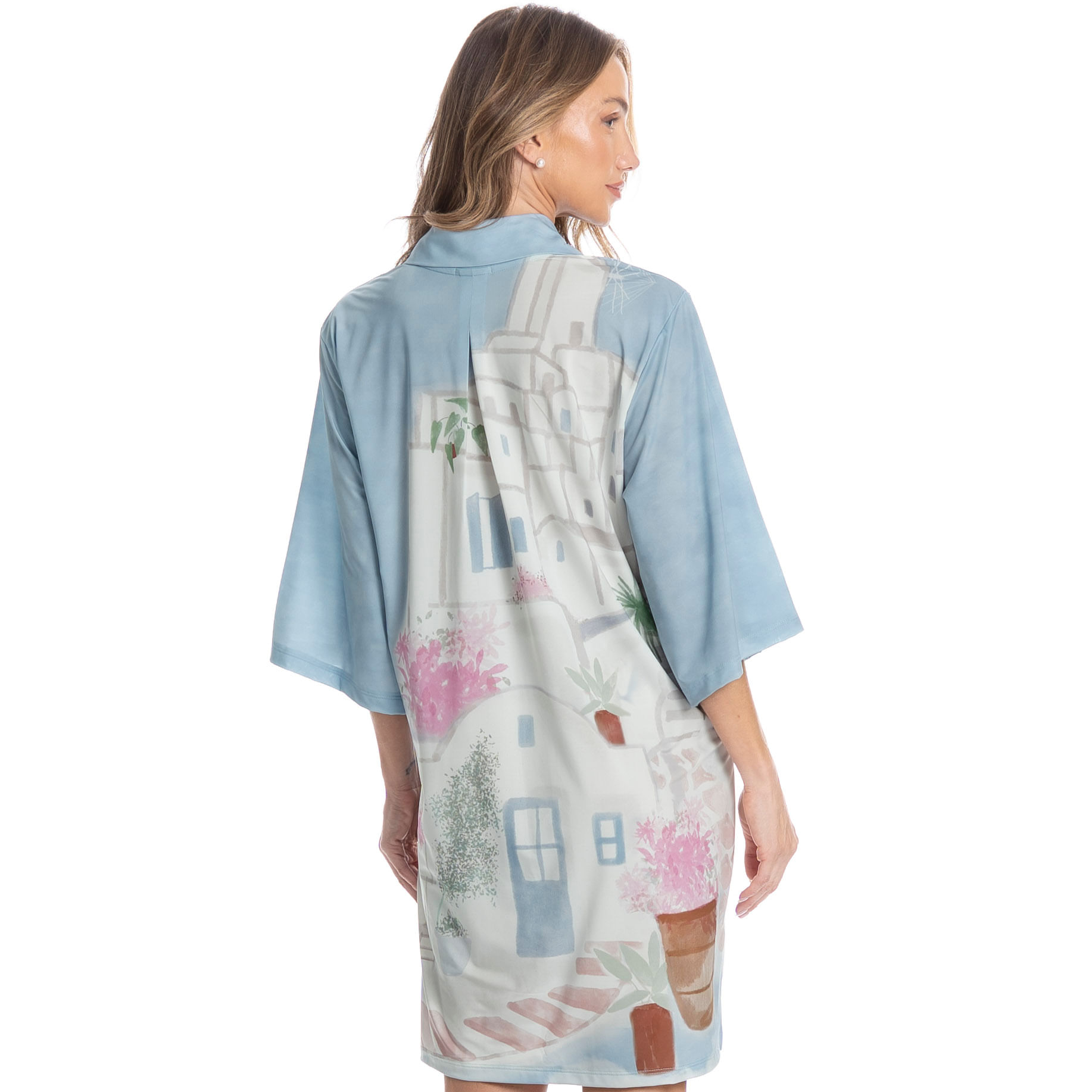 Camisão Abotoado La Villa Azul - Imagem 2