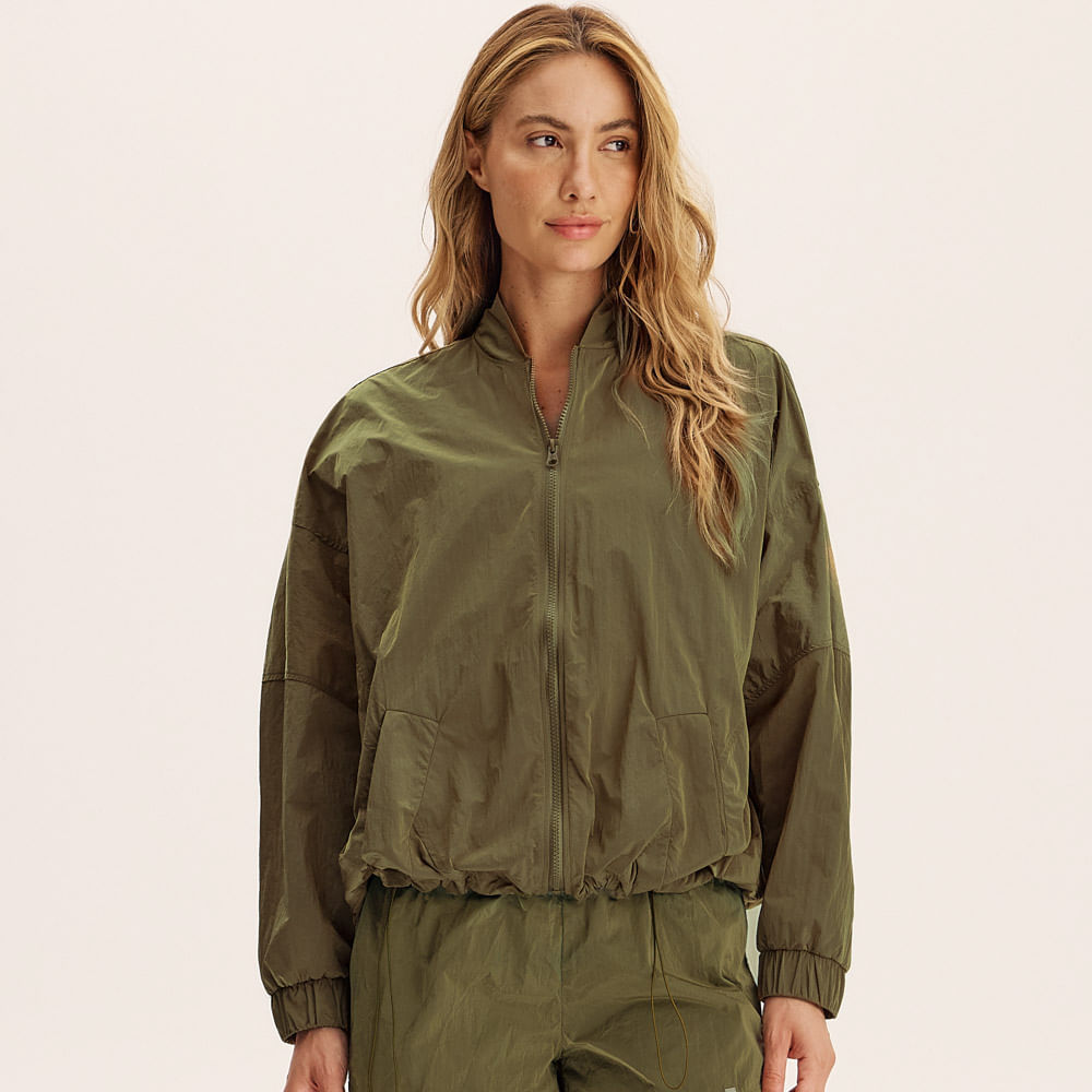 Jaqueta Bomber Com Bolso Powerline Vivame Verde - Imagem 1