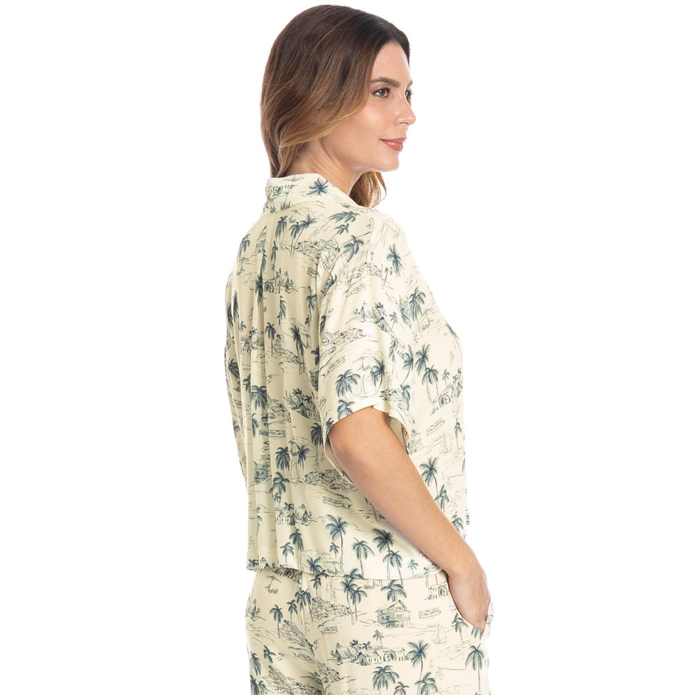 Conjunto Feminino Longo Summer Azul-marinho - Imagem 2