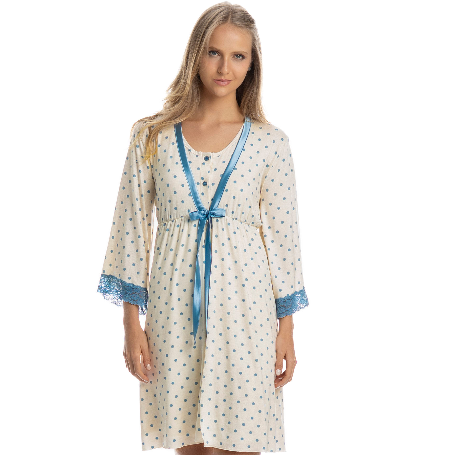 Robe Curto Feminino Maria Azul - Imagem 1