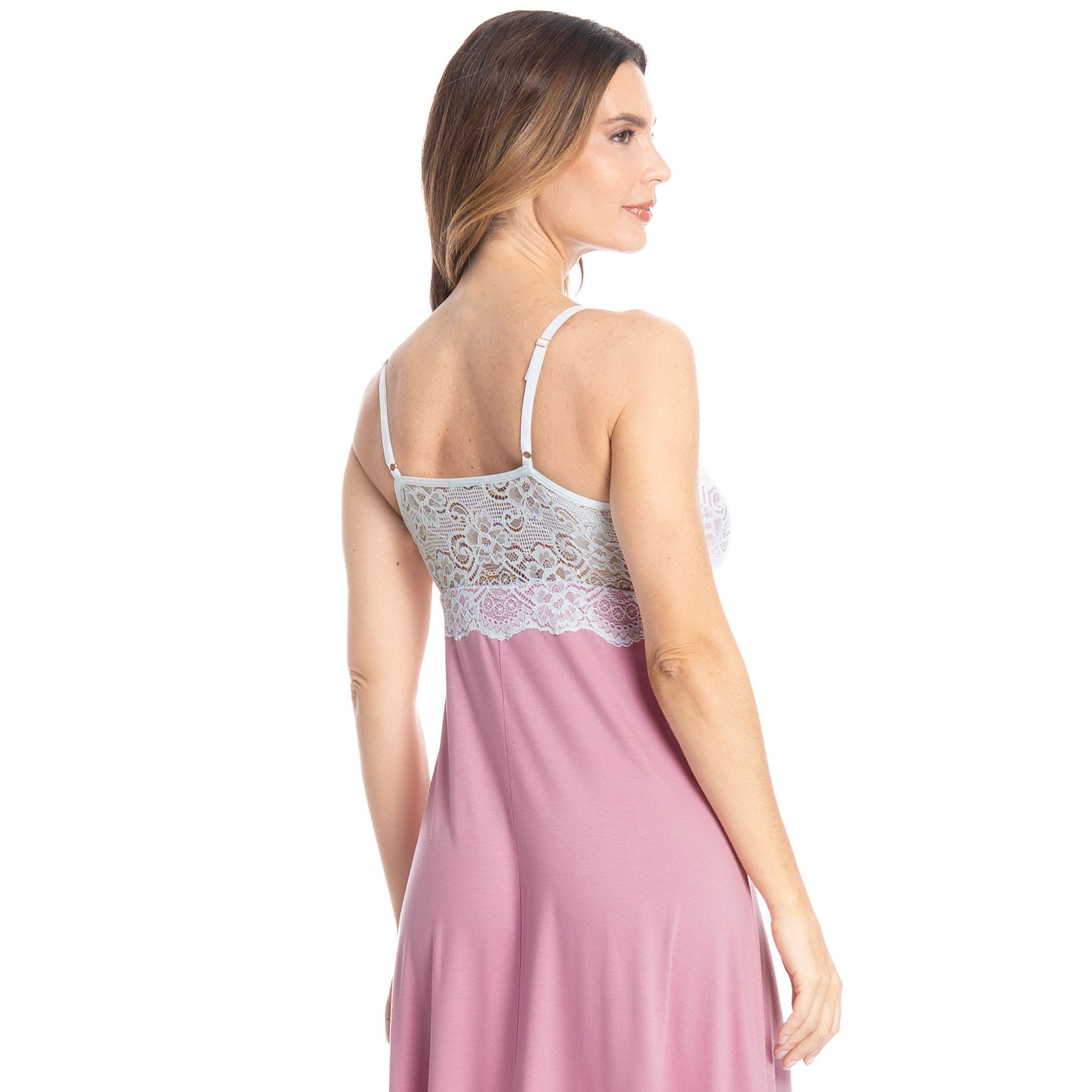 Camisola Amamentação Midi Luna Rosa - Imagem 2