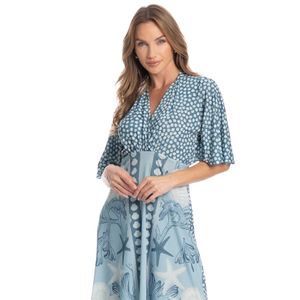 Kaftan Feminino Longo Oceano
