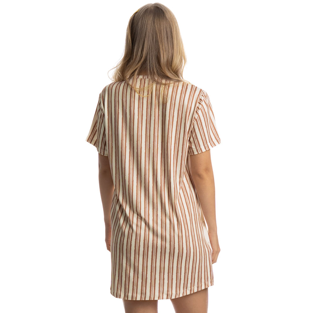 Camisão Curto Feminino Moka Branco - Imagem 2