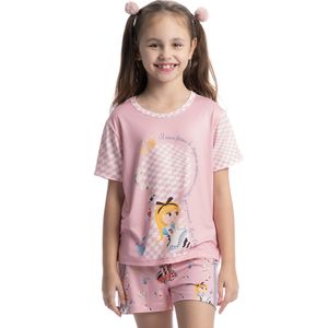 Pijama Curto Infantil Alice