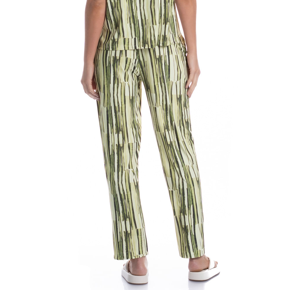 Calça Feminina Com Bolso Cipreste Verde - Imagem 2