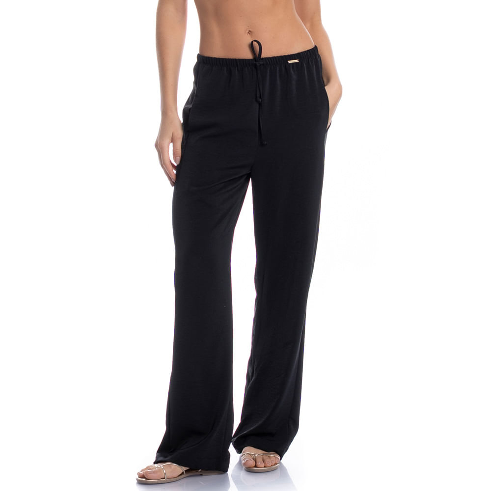 Calça Feminina Com Bolso Pérsia Preto - Imagem 1