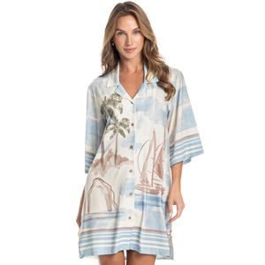 Camisão Feminino Abotoado La Serenità