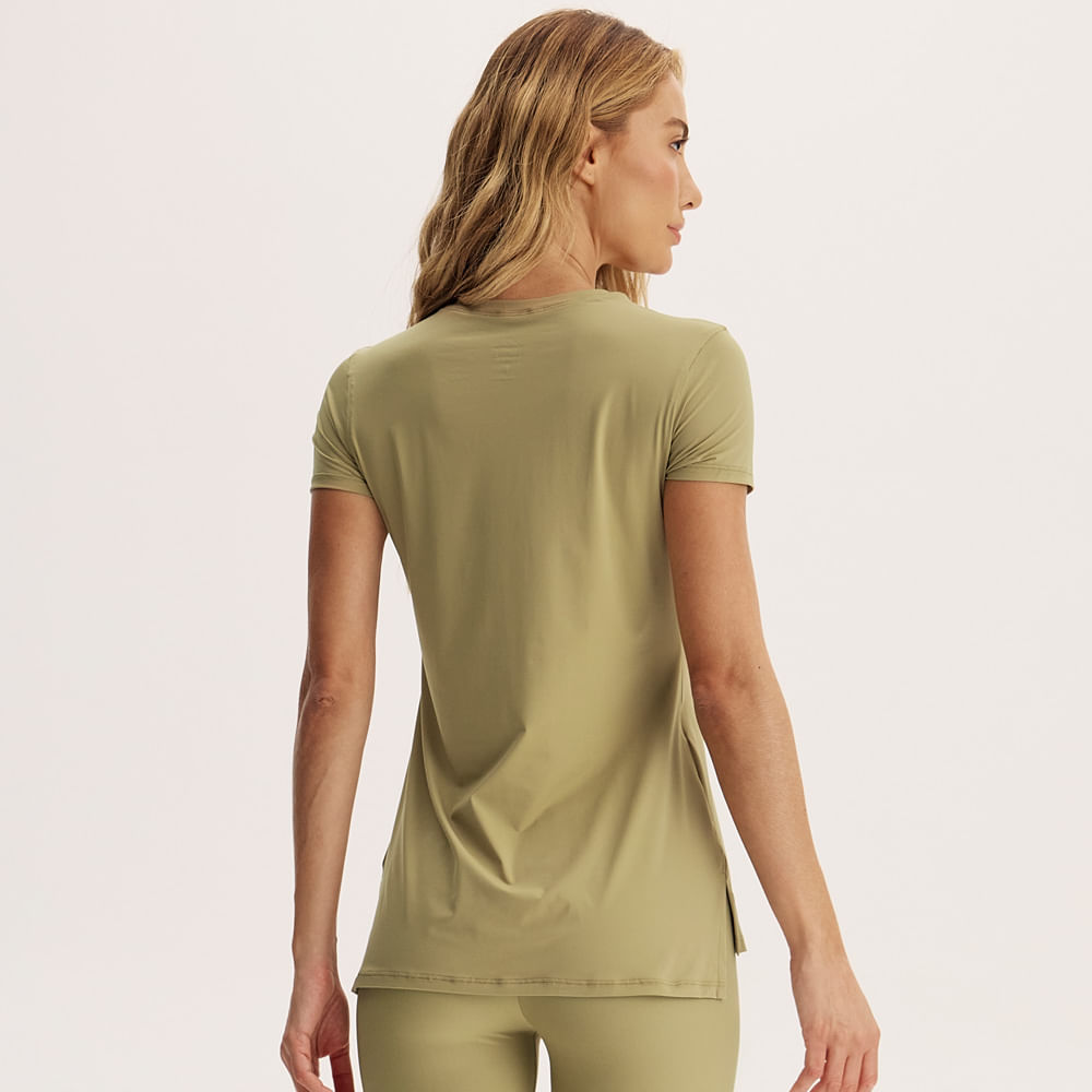 Camiseta Feminina Pulse Lunge Vivame Verde - Imagem 2