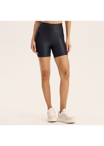 Shorts Médio Perfect Shape Glow Vivame Preto - Imagem 1
