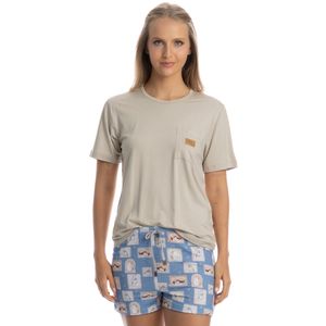 Pijama Feminino Curto Com Bolso Forest