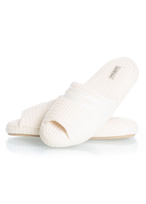 Chinelo Aberto Liss Piquet Branco - Imagem 1