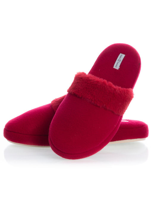Chinelo Feminino Em Microsoft Marina Vermelho - Imagem 1