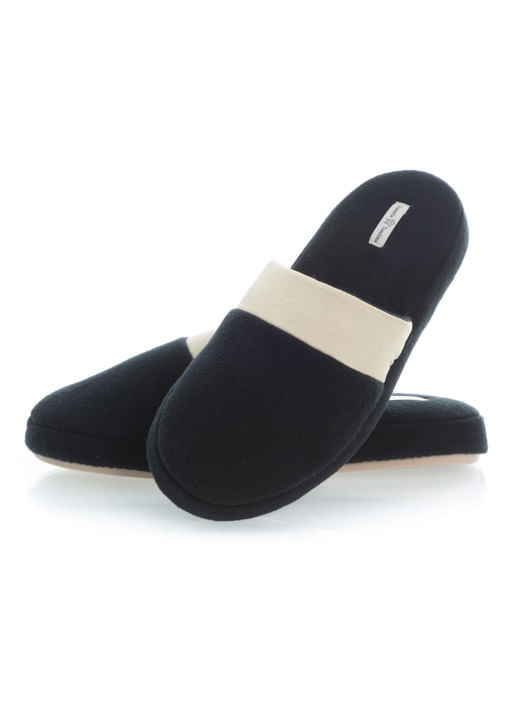 Chinelo Feminino Em Microsoft Olívia Preto - Imagem 1