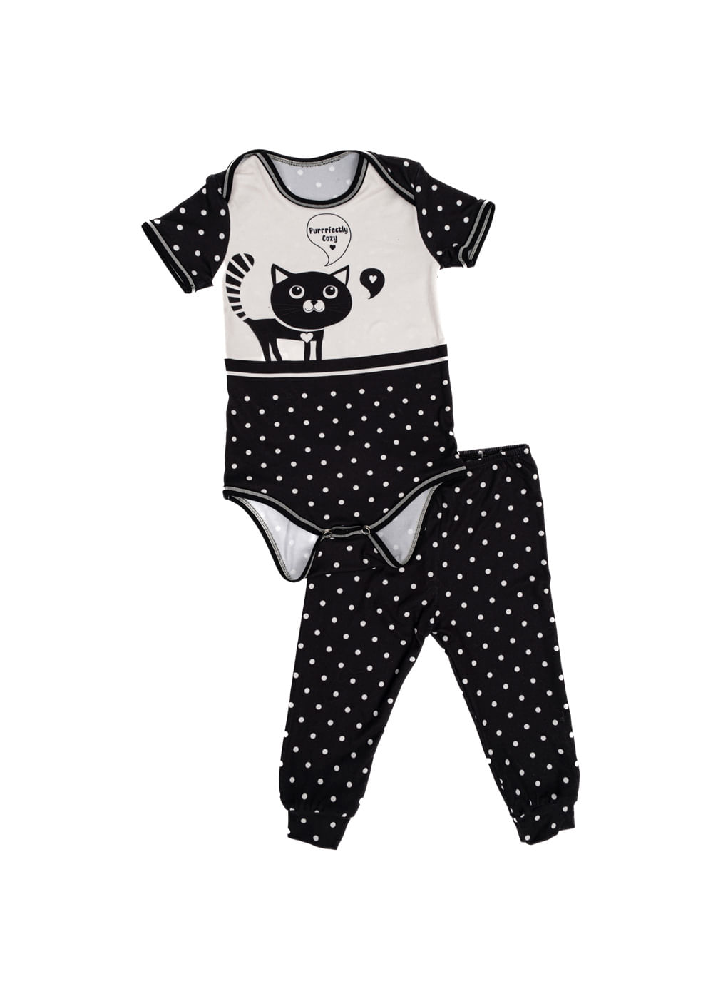 Conjunto Baby Fred Preto - Imagem 1