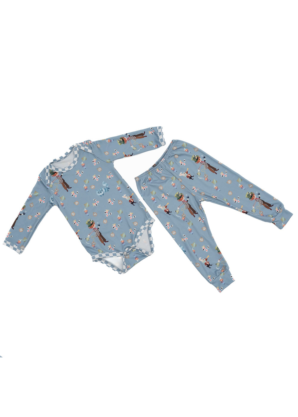 Conjunto Baby Chapeleiro Azul - Imagem 1