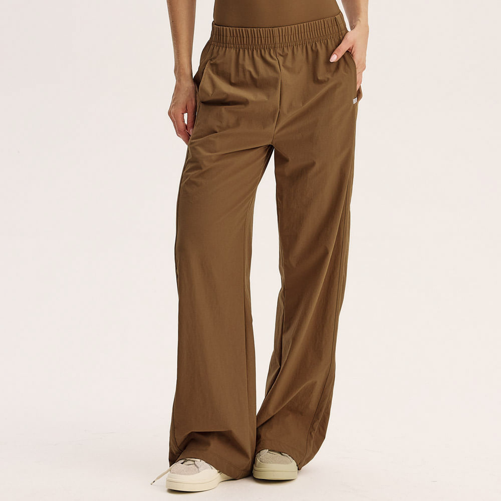 Calça Reta Com Bolsos Flex Vivame Marrom - Imagem 1