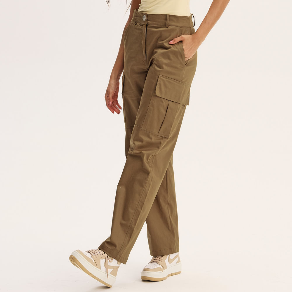 Calça Feminina Cargo Harper Vivame Marrom - Imagem 1