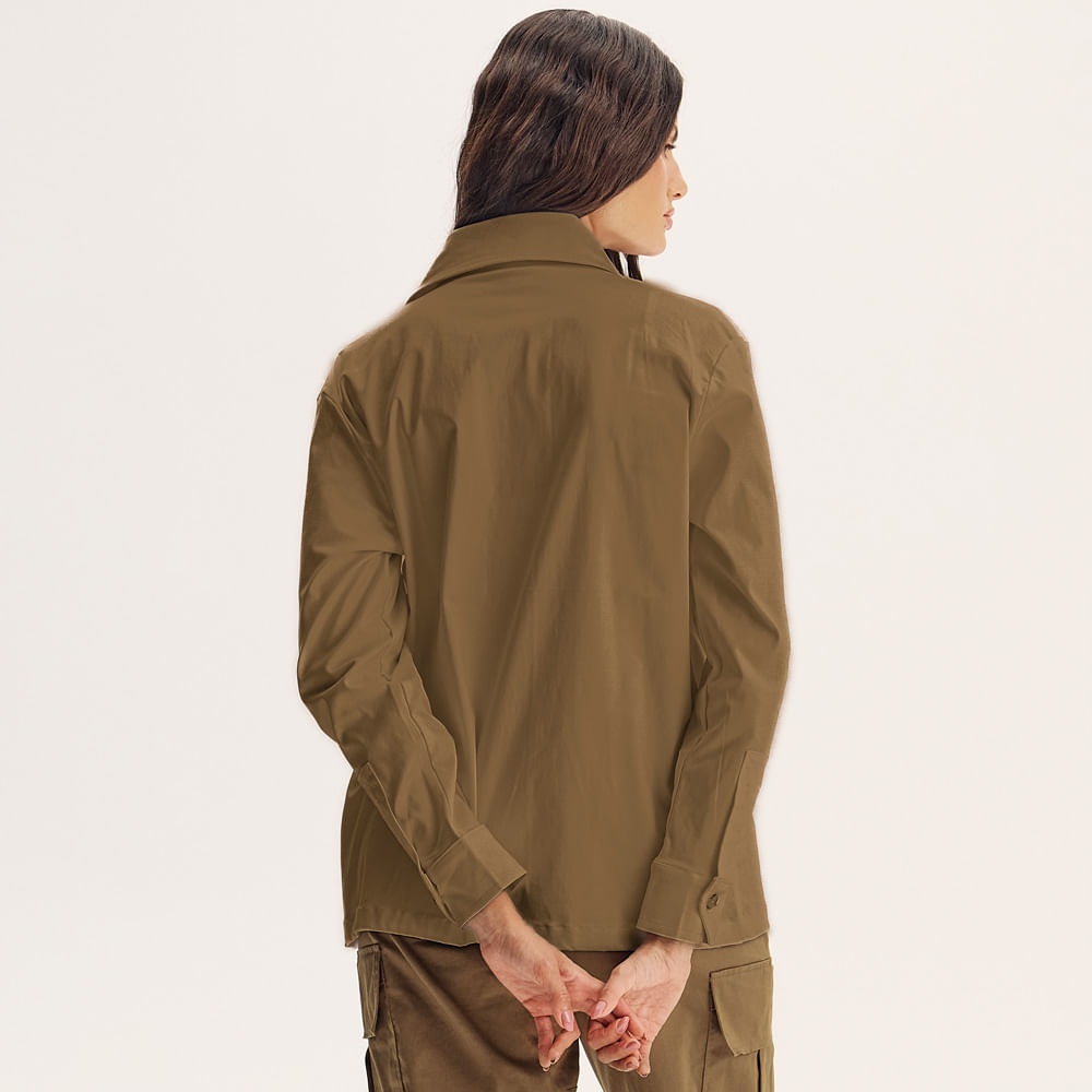 Camisa Feminina Harper Marrom - Imagem 2